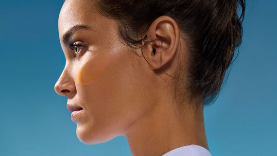 woman with texture on skin