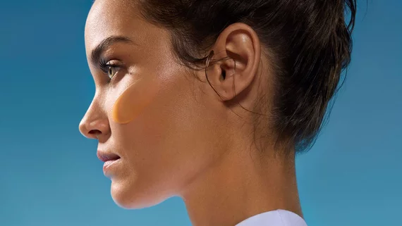 woman with texture on skin
