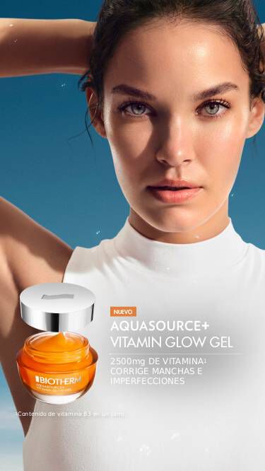 Aquasource+ Vitamin Glow Gel. 2500mg de vitamina corrige manchas e imperfecciones