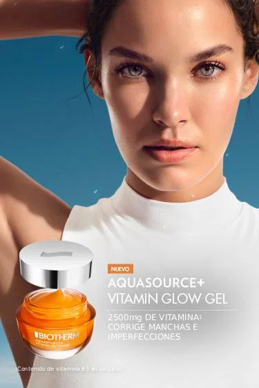 Aquasource+ Vitamin Glow Gel. 2500mg de vitamina corrige manchas e imperfecciones